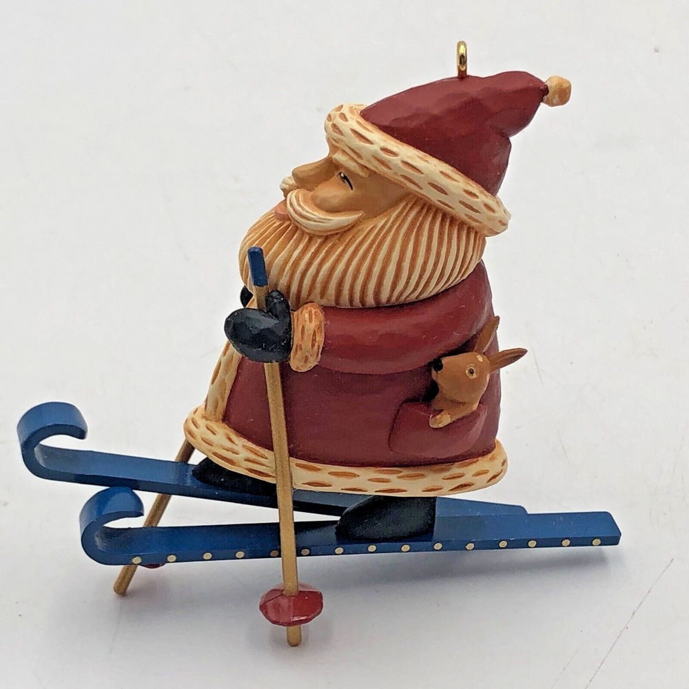2000 Hallmark Ornament KRIS "CROSS-COUNTRY" KRINGLE Signed by Artist Visker